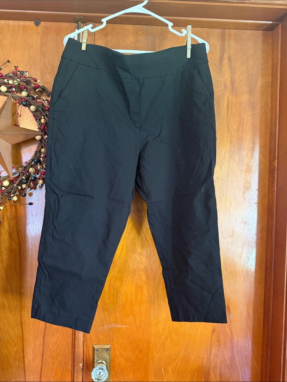 Black womens Stretch Dress Pants - Classic Fit